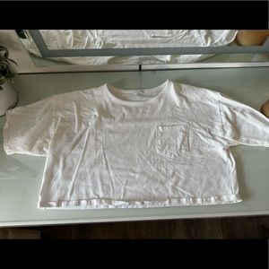 White Cotton On Cropped Tshirt